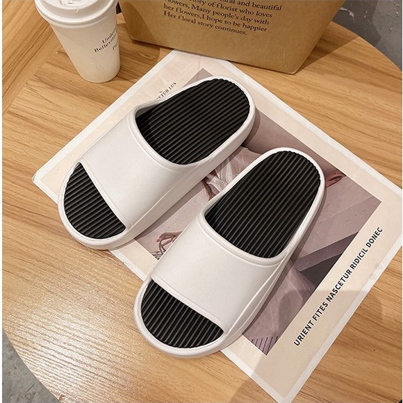 Dép Nam Nữ Độn Đế 5cm - Đế Sọc Hottrend M3