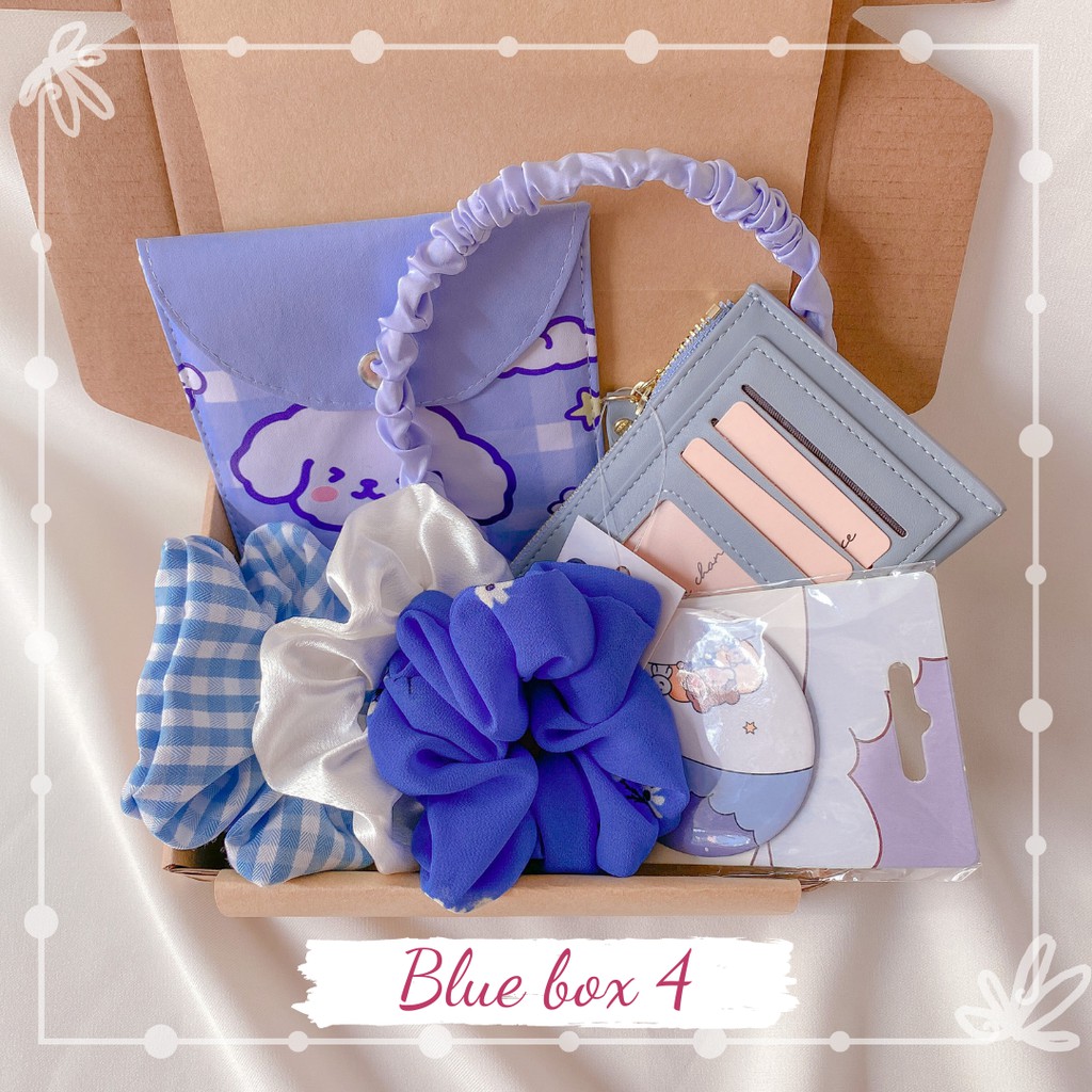Set Quà Tặng Sinh Nhật Tone Xanh💖 Đặc Biệt Cho Bạn Nữ, 1 box gồm 2-6 món quà dễ thương | BigBuy360 - bigbuy360.vn