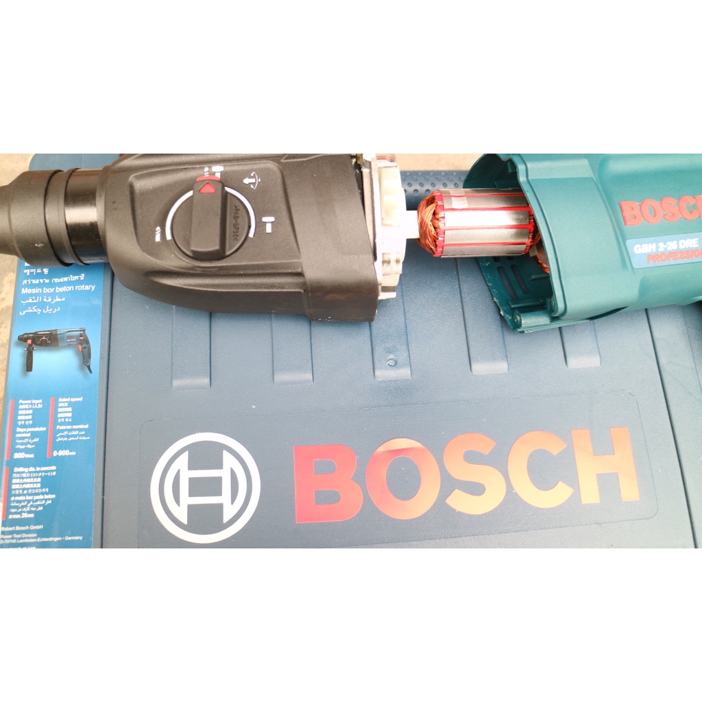 Máy Khoan Bê Tông 2-26 800w KÈM 1 Mũi Đục + 3 mũi Khoan 3 chức năng