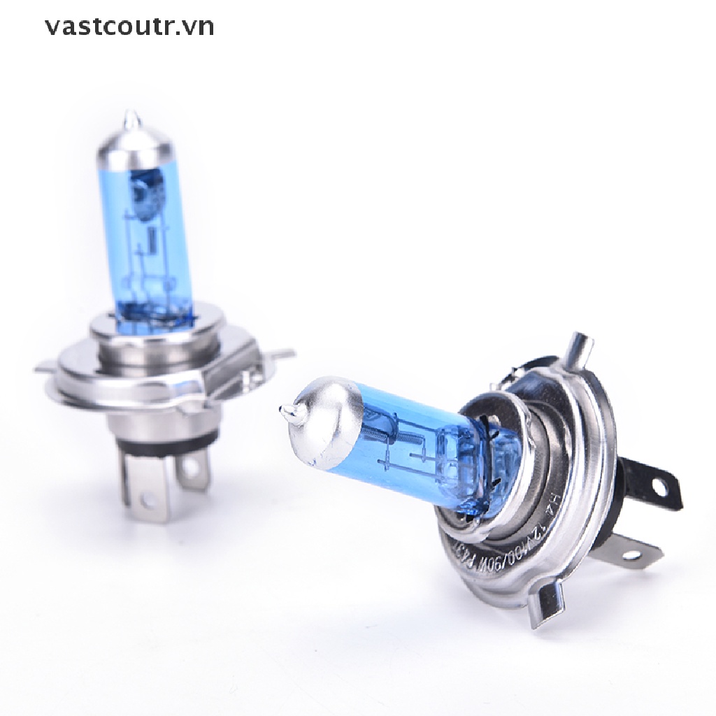 Đèn Pha LED Halogen H4 100W 12V Ánh Sáng Trắng Cho Xe Hơi