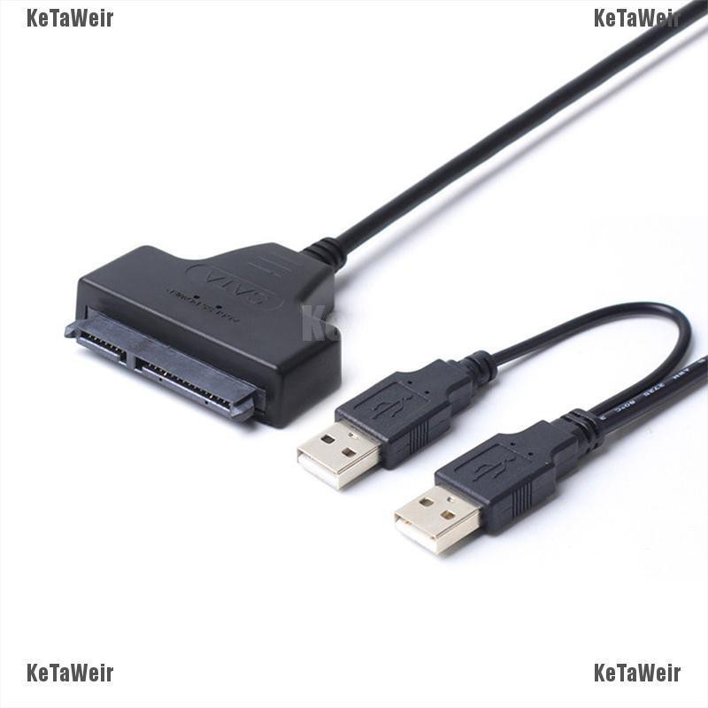 Dây Cáp Chuyển Đổi Dữ Liệu Usb 2.0 Sang Sata Serial Ata Cho Ổ Cứng 2.5 "hdd Ssd Laptop