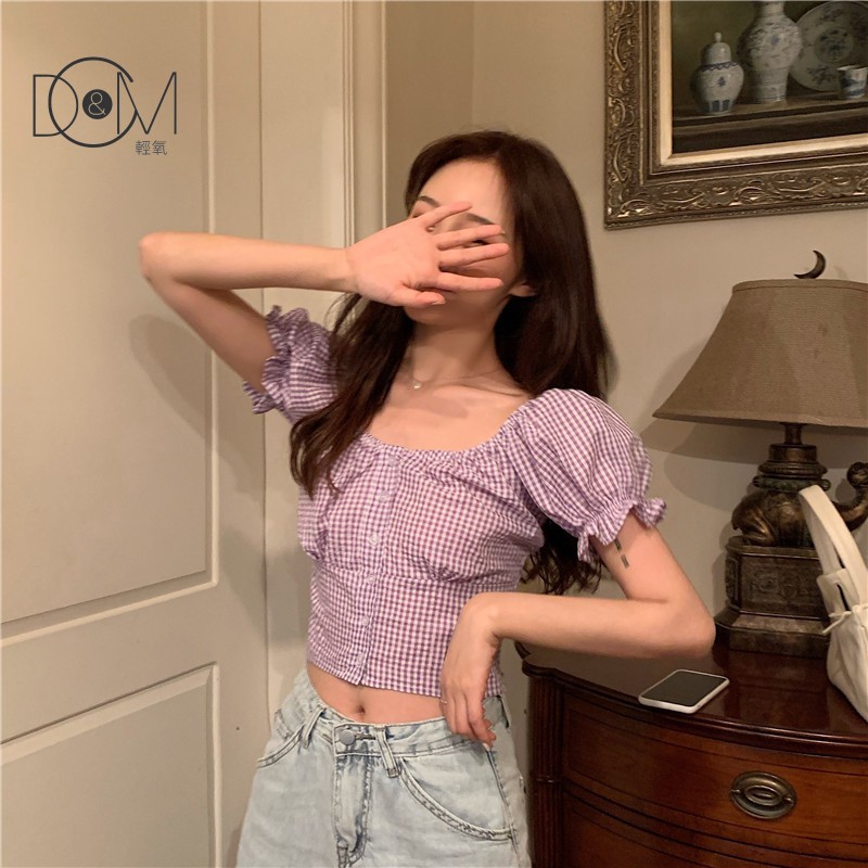 Áo Sơ Mi Ngắn Tay Kẻ Sọc Kiểu Retro Hàn Quốc Thời Trang 2020 | BigBuy360 - bigbuy360.vn