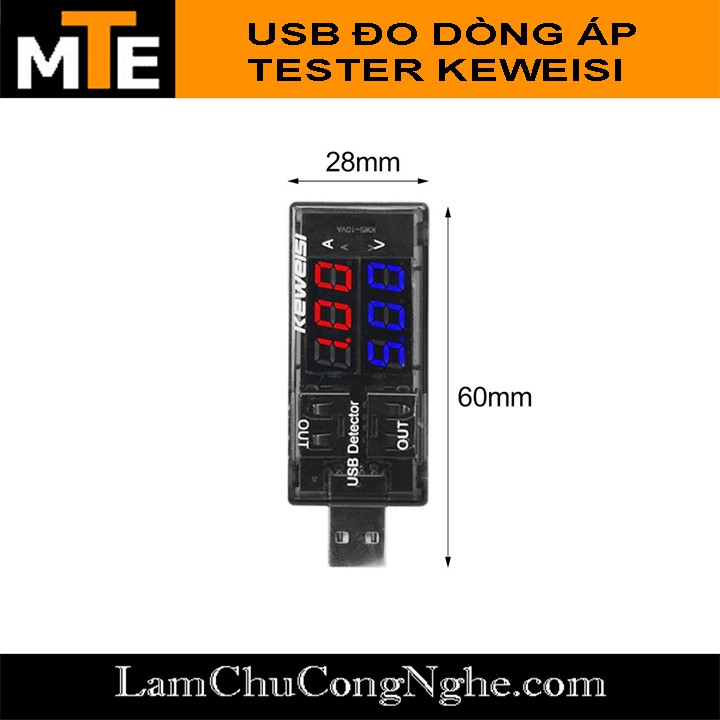 Bộ đo dòng áp USB TESTER KEWEISI