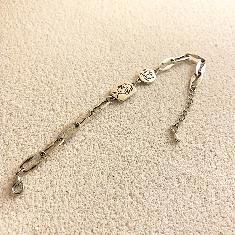 Vòng Tay Mặt Cười Phong Cách Hip Hop Hàn Quốc Cá Tính