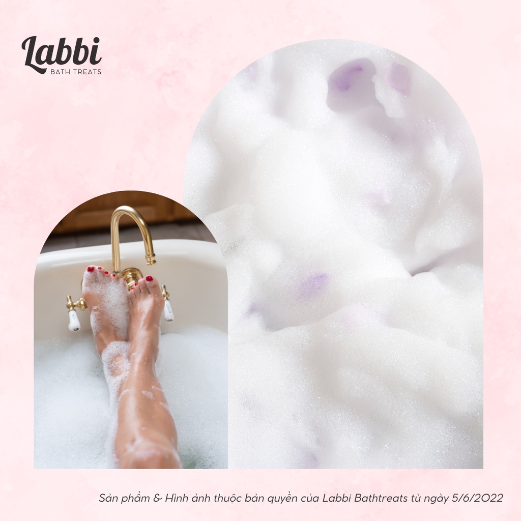 Bánh siêu tạo bọt bồn tắm PINKY PUNCH [Labbi] Bubble Bar