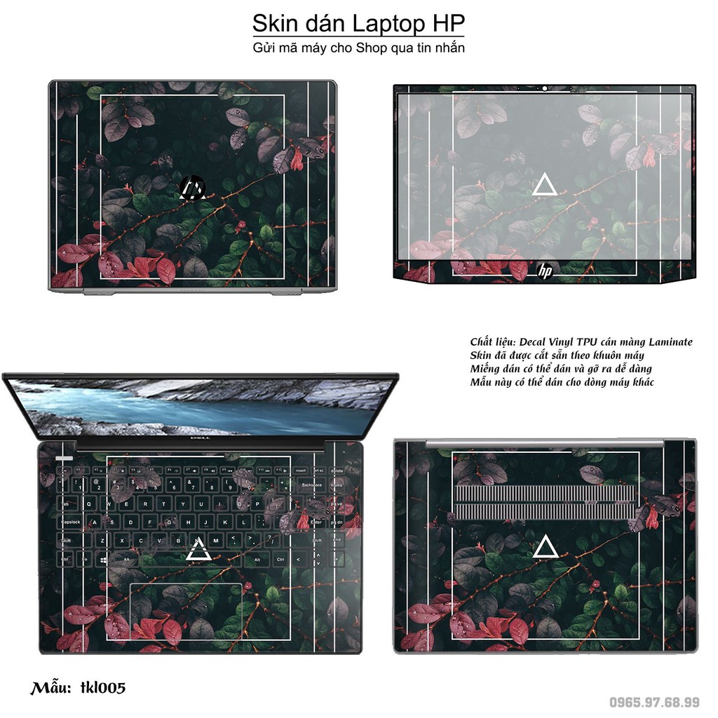 Skin dán Laptop HP in hình thiết kế (inbox mã máy cho Shop)