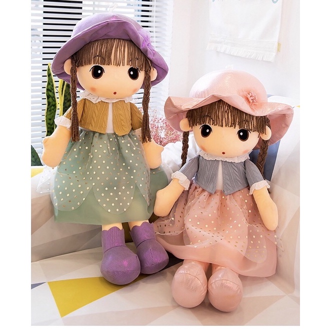 Búp Bê - Gấu Bông Áo Khoác Siêu  Xinh Cho Bé Gái Kích Thước 45cm Và 60cm