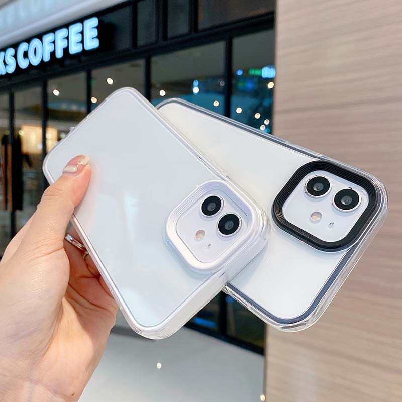 Ốp Điện Thoại TPU Silicon Mềm Trong Suốt Chống Sốc Chống Bụi Màu Macaron Cho iPhone11 12 Pro Max 7 8 Plus X XS XR XSMAX | BigBuy360 - bigbuy360.vn