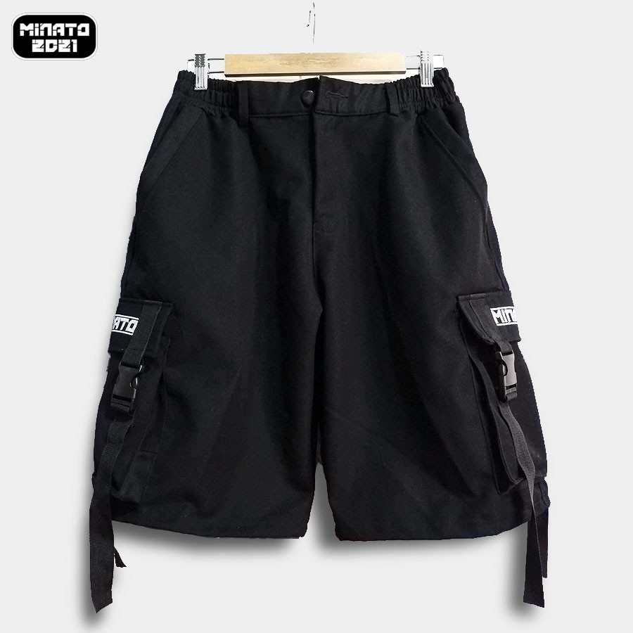 Quần Cargo Ngắn Kaki Dây Gài Tặng Kèm Áo Thun Unisex