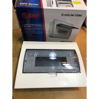 Tủ điện nhựa âm tường 8/12 át sino