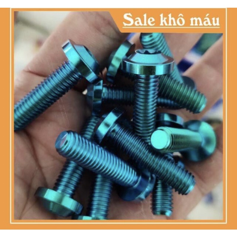 Combo 6 ốc titan gắn ty phuộc trước raider , satria , sonic đủ màu siêu đẹp