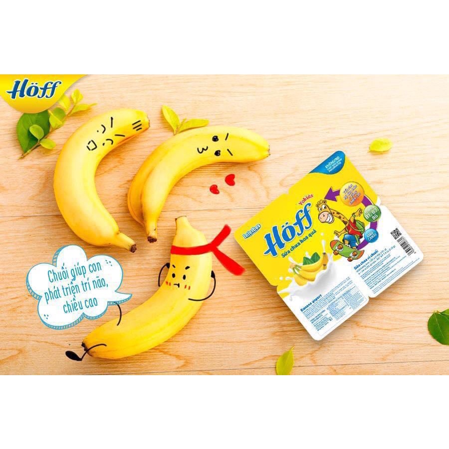 Sữa chua dinh dưỡng Hoff cho bé vỉ 4 hộp x 55g