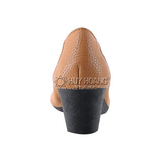Giày nữ da bò 5 phân màu da PH7941