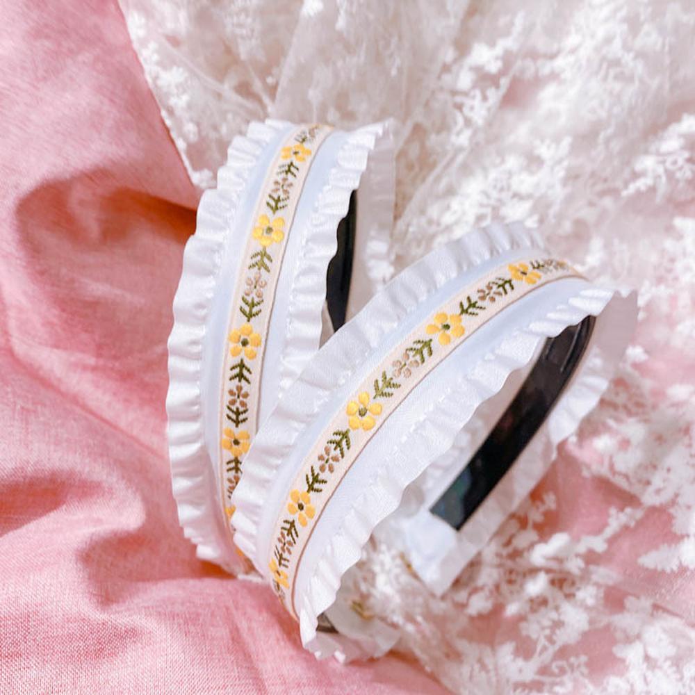 Băng Đô Cài Tóc Chống Trượt Đính Hoa / Dâu Tây Bện Lấp Lánh Ngọt Ngào Cho