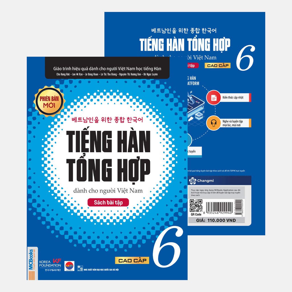 Sách - Tiếng Hàn Tổng Hợp Dành Cho Người Việt Nam Trình Độ Cao Cấp 6 - Sách Bài Tập