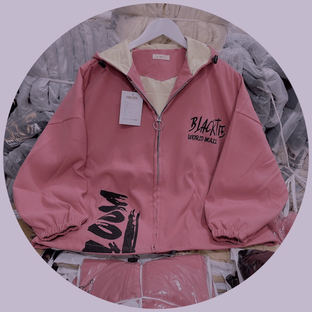 Áo Khoác Nữ Có Nón Chất Da Lộn 2 Lớp Lót Dù Form Rộng Mặc Đẹp Che Nắng Tốt [NEW UNISEX]