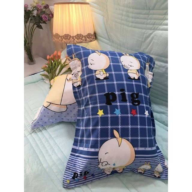 Vỏ Gối Nằm Cotton Poly Họa tiết đẹp,dễ thương_hàng không kèm ruột_ kích thước 45x65cm Thiết kế trẻ trung, hiện đại