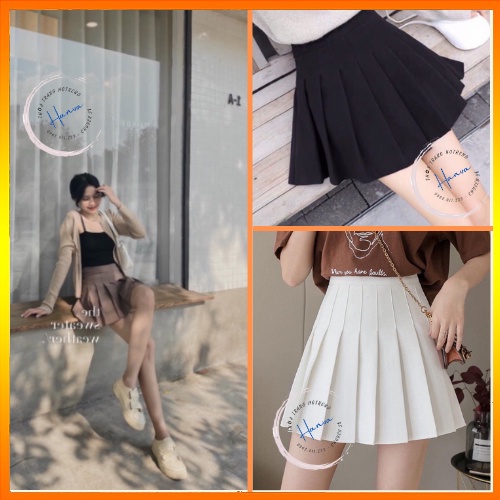 Chân Váy Tennis Ngắn Xếp Ly Lưng Cao Dáng Xòe Chữ A Chất Tuyết Mưa Dày Dặn Phong Cách Trẻ Trung Năng Động