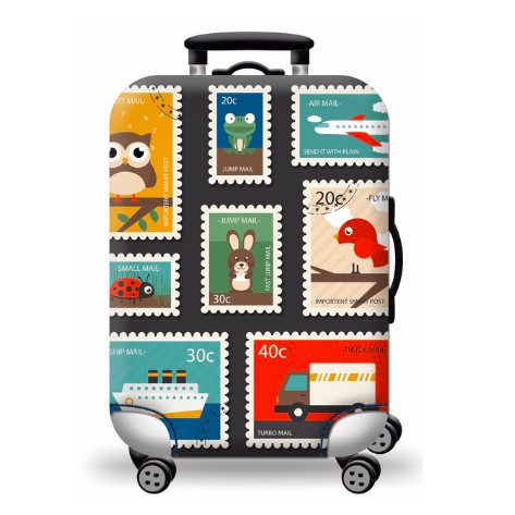 Túi bọc vali - Áo bọc vali Cao Cấp vải thun co giãn tốt, khoá kép