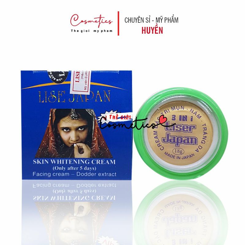 Kem Cô gái Ấn Liser Japan dưỡng da hủ 18g