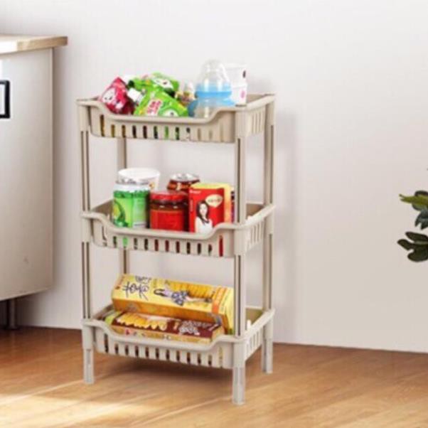 Kệ nhựa 2 tầng, 3 tầng, 4 tầng hình chữ nhật đa năng