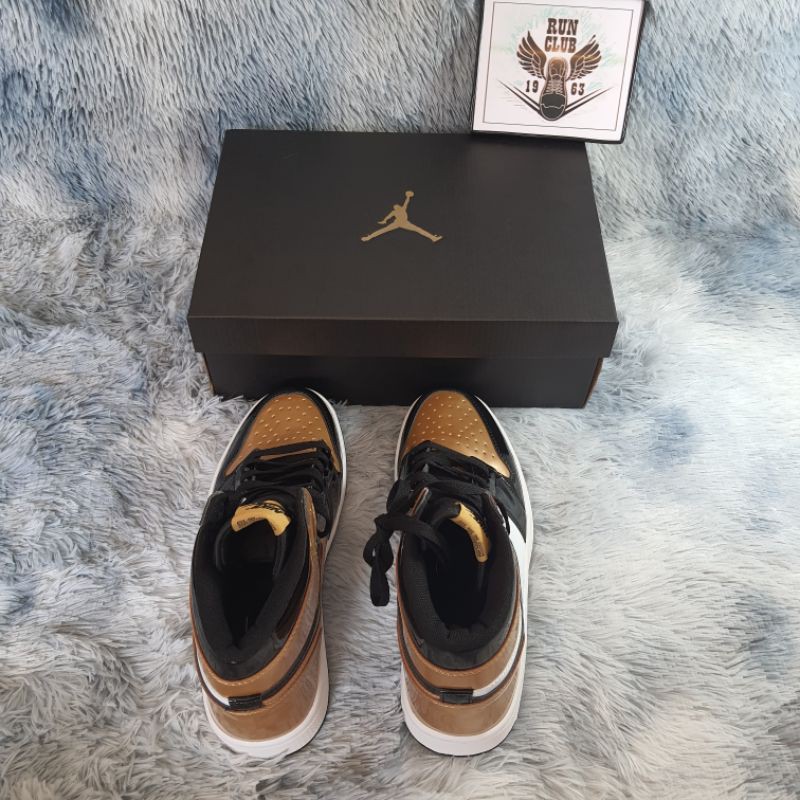 [Ảnh thật] giầy thể thao Jordan 1 vàng đen cổ cao thời trang | BigBuy360 - bigbuy360.vn