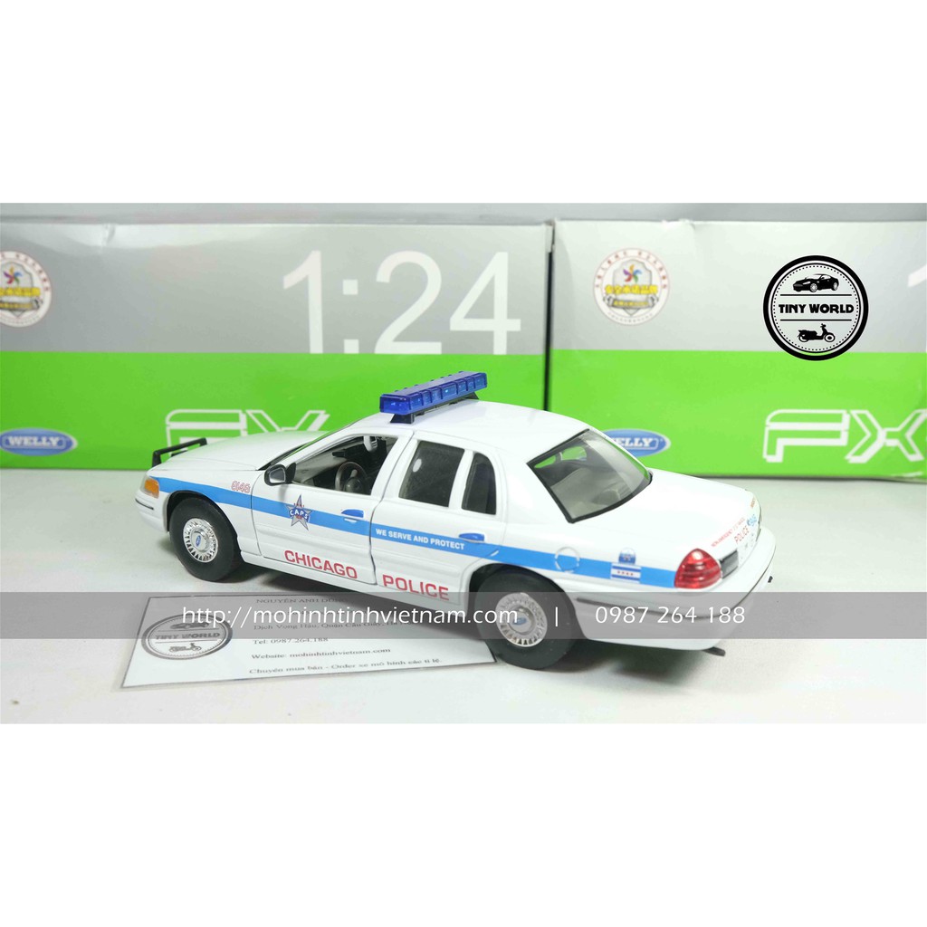 FORD CROWN VICTORIA CHICAGO POLICE 1999  1:24 WELLY