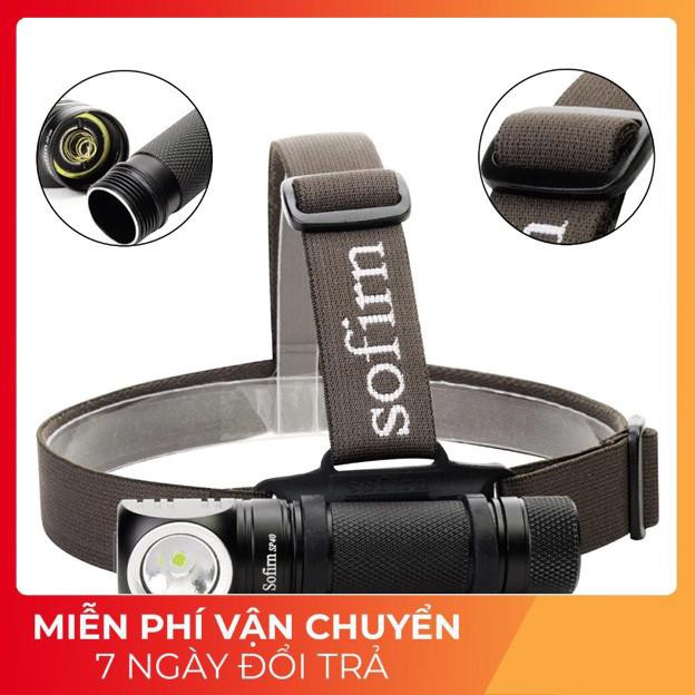 Đèn pin đa năng đội đầu SOFIRN SP40 sáng 1200lm tầm chiếu xa 136m LED CREE XPL sạc Miccro USB pin 18650