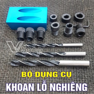 Bộ dụng cụ khoan lỗ xiên, lỗ nghiêng chéo, ráp mộng ngành gỗ.