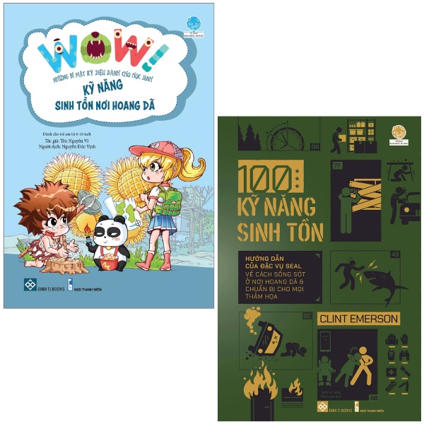 Combo Sách 100 Kỹ Năng Sinh Tồn + Wow! Những Bí Mật Kỳ Diệu Dành Cho Học Sinh