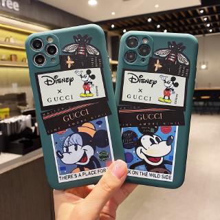 Ốp điện thoại silicon mềm siêu mỏng họa tiết Disney Gucci hoạt hình dễ thương cho iPhone 7/8 Plus XS XR 11 Pro MAX