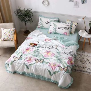 Sét chăn ga gối đũi bèo nhập