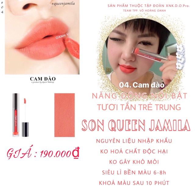 SON KEM SIÊU LÌ QUEEN JAMILA ( TẶNG KÈM DẦU TẨY TRANG VÀ MASCARA )