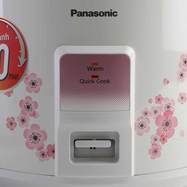 Nồi Cơm Điện Panasonic 1.8 Lít SR-MVQ187SRA - Hàng Chính Hãng - Trắng họa tiết hoa