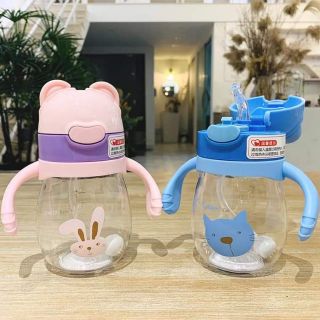 Bình uống nước có van chống sặc kèm núm ti