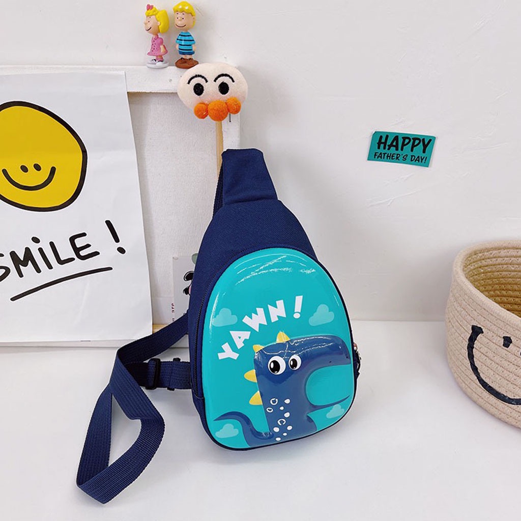 Túi đeo chéo khủng long hoạt hình cho bé trai, bé gái đi chơi, đựng đồ rất xinh - LILA KIDS