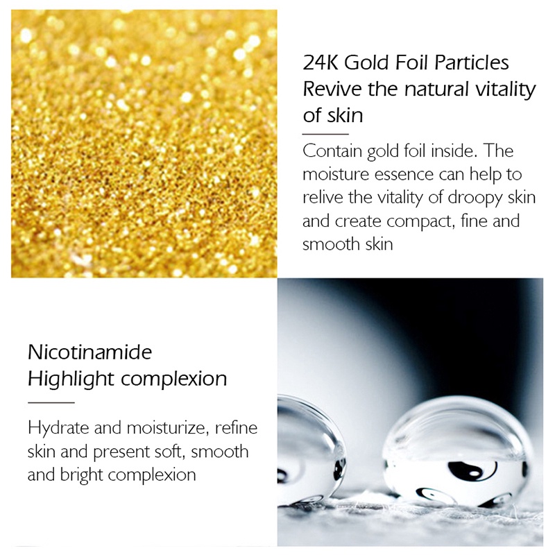 Tinh chất niacinamide SENANA vàng 24K dưỡng ẩm chống nếp nhăn làm săn chắc và trắng da