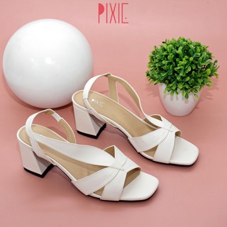 Sandal Cao Gót 5cm Mũi Vuông Quai Chun Pixie X541