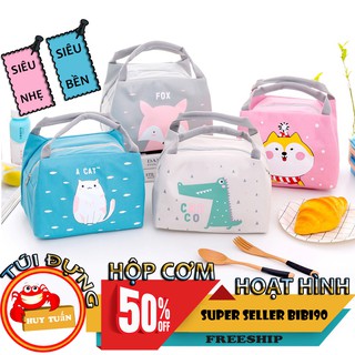 Túi đựng hộp cơm văn phòng mẫu hoạt hình cực xinh