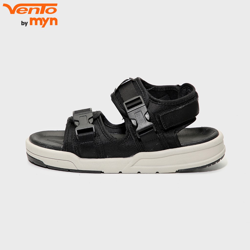 [Mã SKAMLTSM9 giảm 10% đơn 99K] [Freeship] Sandal Vento Unisex SD1002 Đen ghi - Đế IP chống trơn trượt