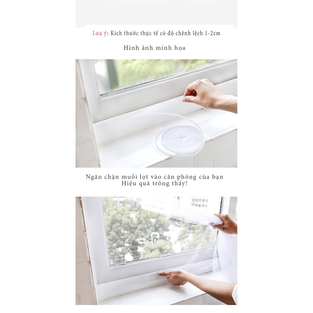 ❏Lưới chống muỗi sợi thủy tinh 1.3m x 1.5m treo cửa sổ, bảo vệ gia đình FAMAHA