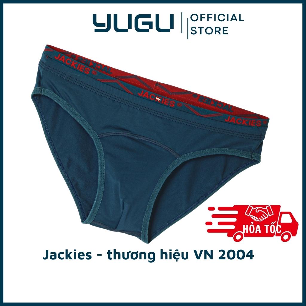 Quần lót nam thun lạnh cao cấp JACKIES Bn04 -YUGU- Quần sịp nam tam giác 40kg-90kg chính hãng Việt Nam, 1 chiếc, che tên