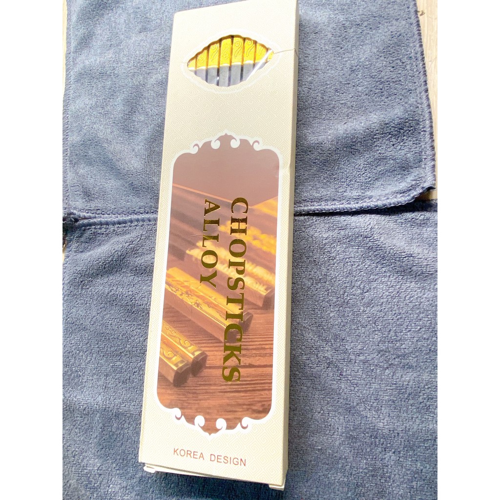 Đũa Mạ Vàng Hàn Quốc Chất Liệu Hợp Kim Cao Cấp- Hộp 10 đôi, hàng xịn giá tốt, hàng xịn giá tốt