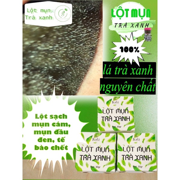 BỘT LỘT MỤN TRÀ XANH THIÊN NHIÊN AN TOÀN- ANTI CÁC LOẠI MỤN