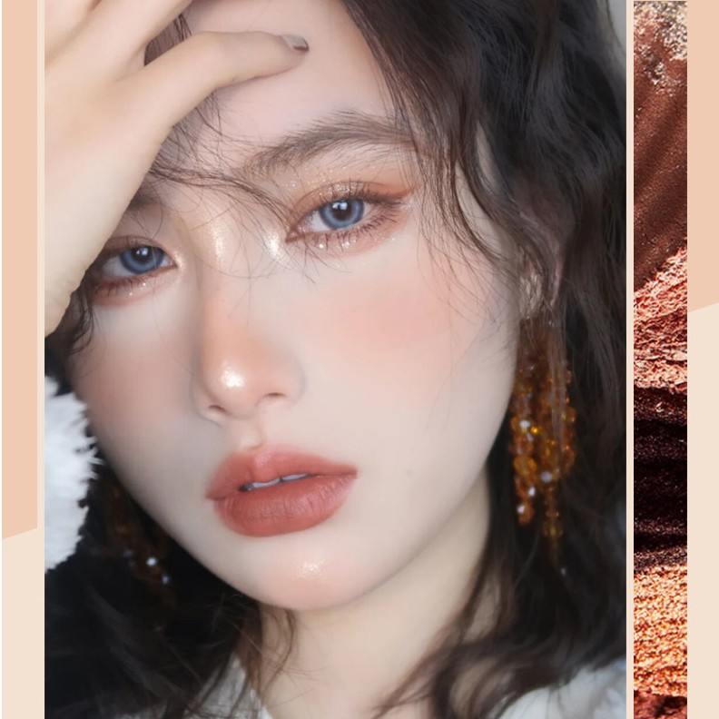 Bảng phấn mắt nhũ lì 12 ô Roto Beauty Hoa Văn Sena Beauty | BigBuy360 - bigbuy360.vn