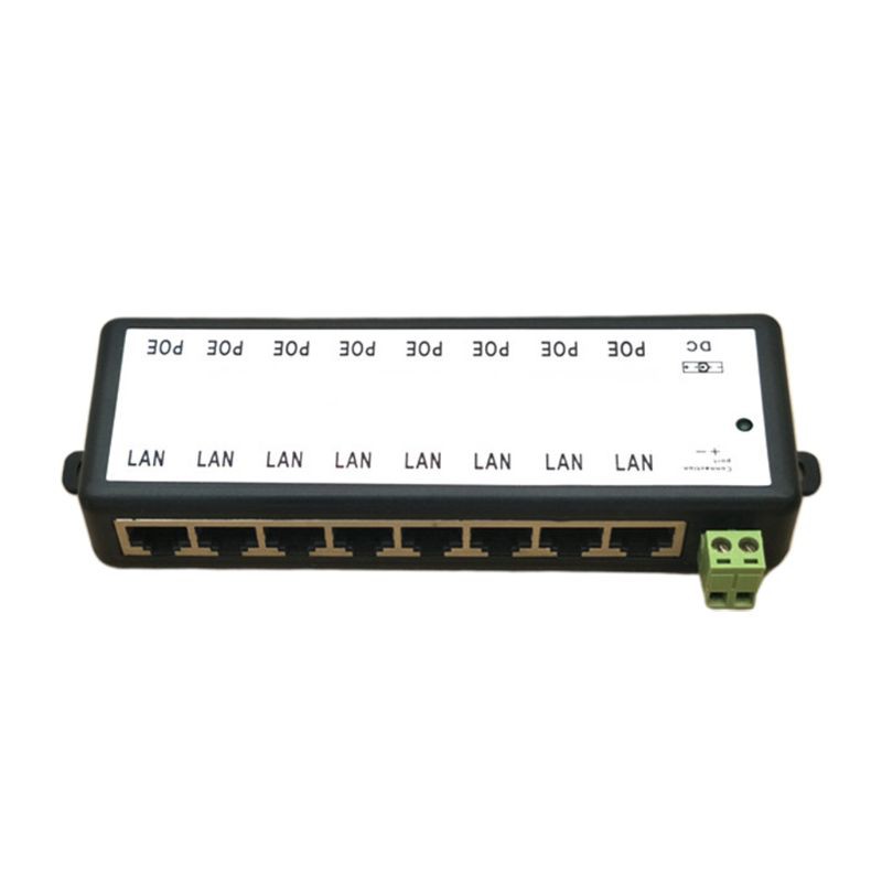 SEL❤8 Ports POE Injector POE Splitter for CCTV Network POE Camera Power Over Ethernet IEEE802.3af