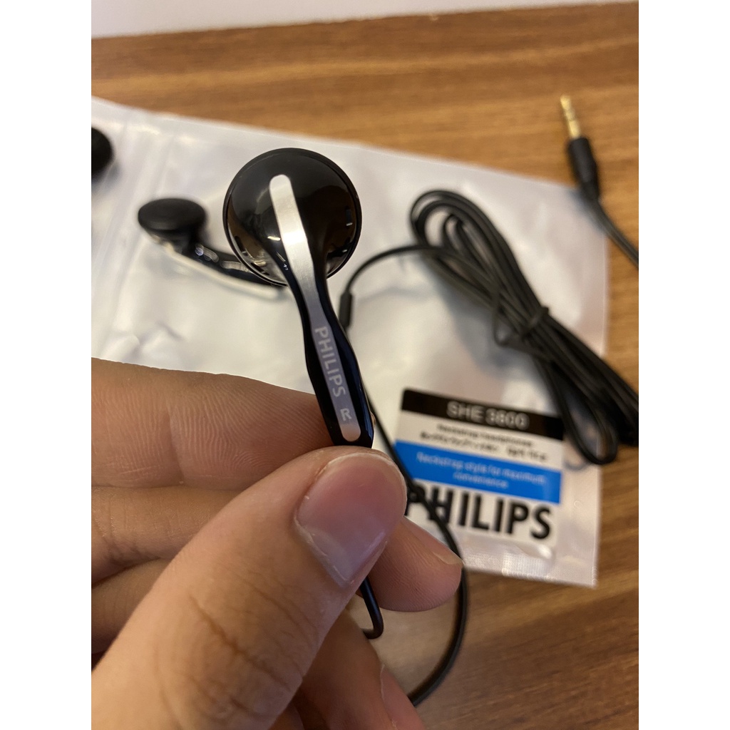 Tai nghe huyền thoại Philips SHE3800 chính hãng âm thanh cực tốt, âm bass hay, tai nghe nhét tai earbuds Philip SHE 3800
