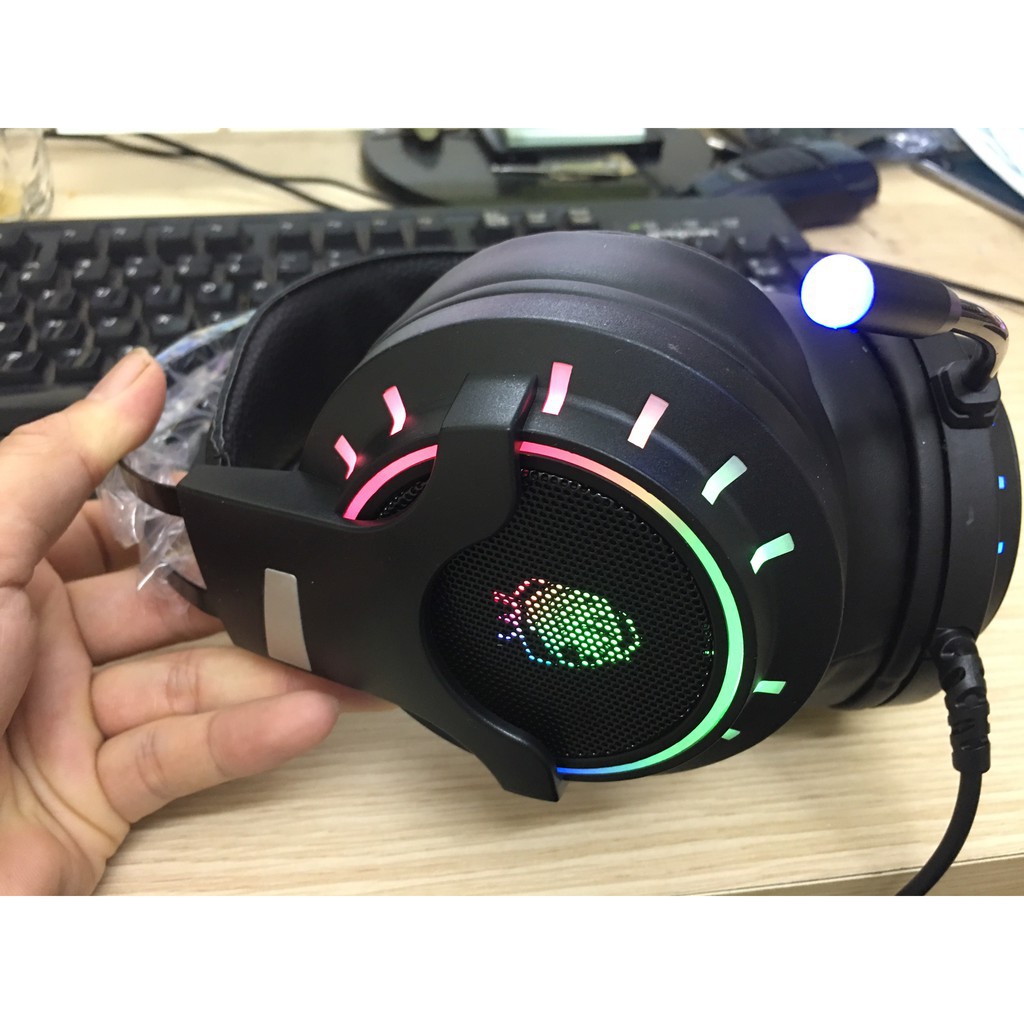 Tai nghe máy tính chơi game Tuner K3 âm thanh 7.1 Led RGB chụp tai có mic cổng USB dành cho game thủ - Siêu phẩm 2020 Li