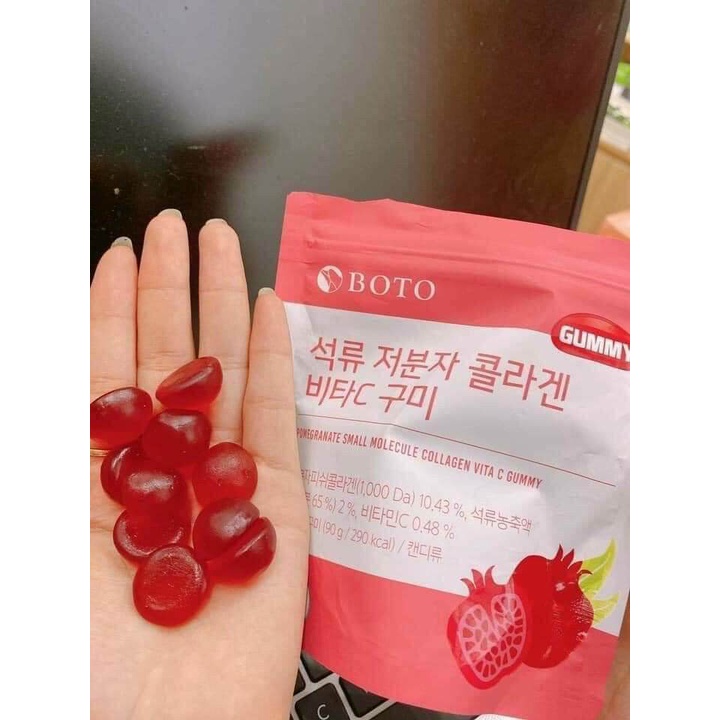 Kẹo Dẻo Lựu Gummy Collagen BOTTO Hàn Quốc