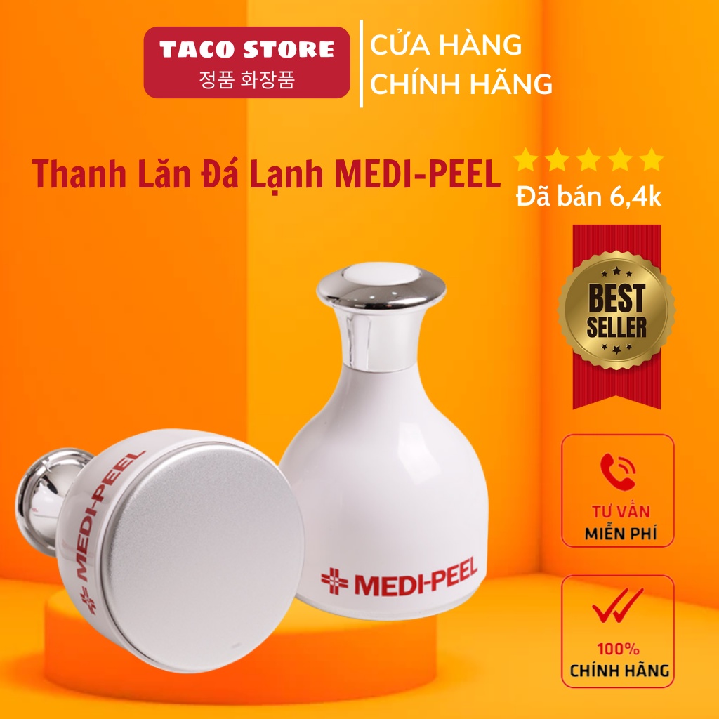 (Mẫu mới) Thanh lăn đá lạnh Massage Nâng cơ, Se khít lỗ chân lông Medi peel 28 Days Cooling Skin / Medipeel